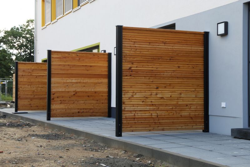 Wood Slat Fence Installation